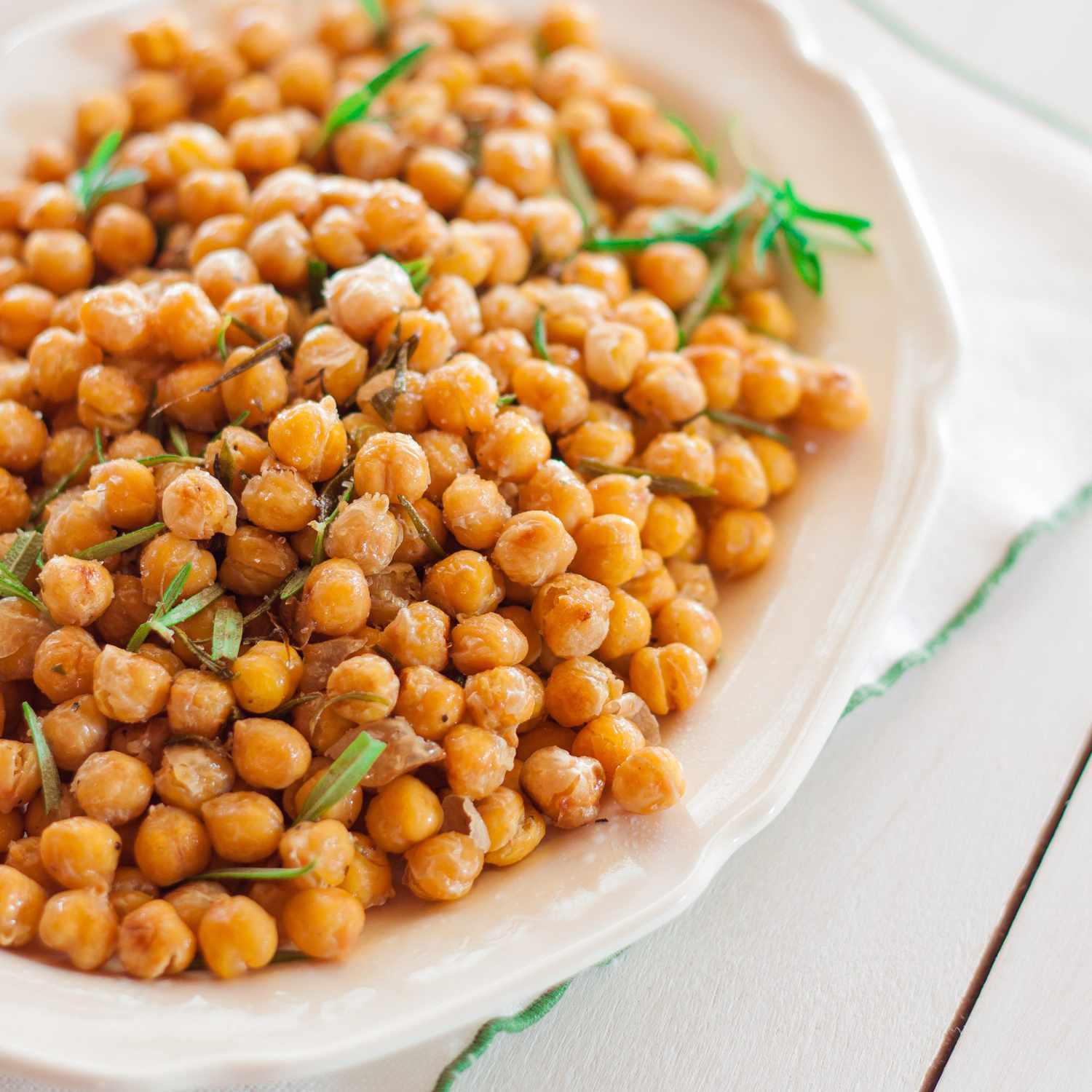 Roasted Chickpeas with Olive Oil