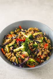 Brown Rice & Veggie Stir-Fry